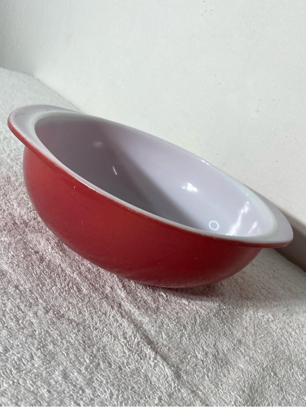 Vintage PYREX #024 Flamingo Pink Coral Round Casserole Dish Cottagecore